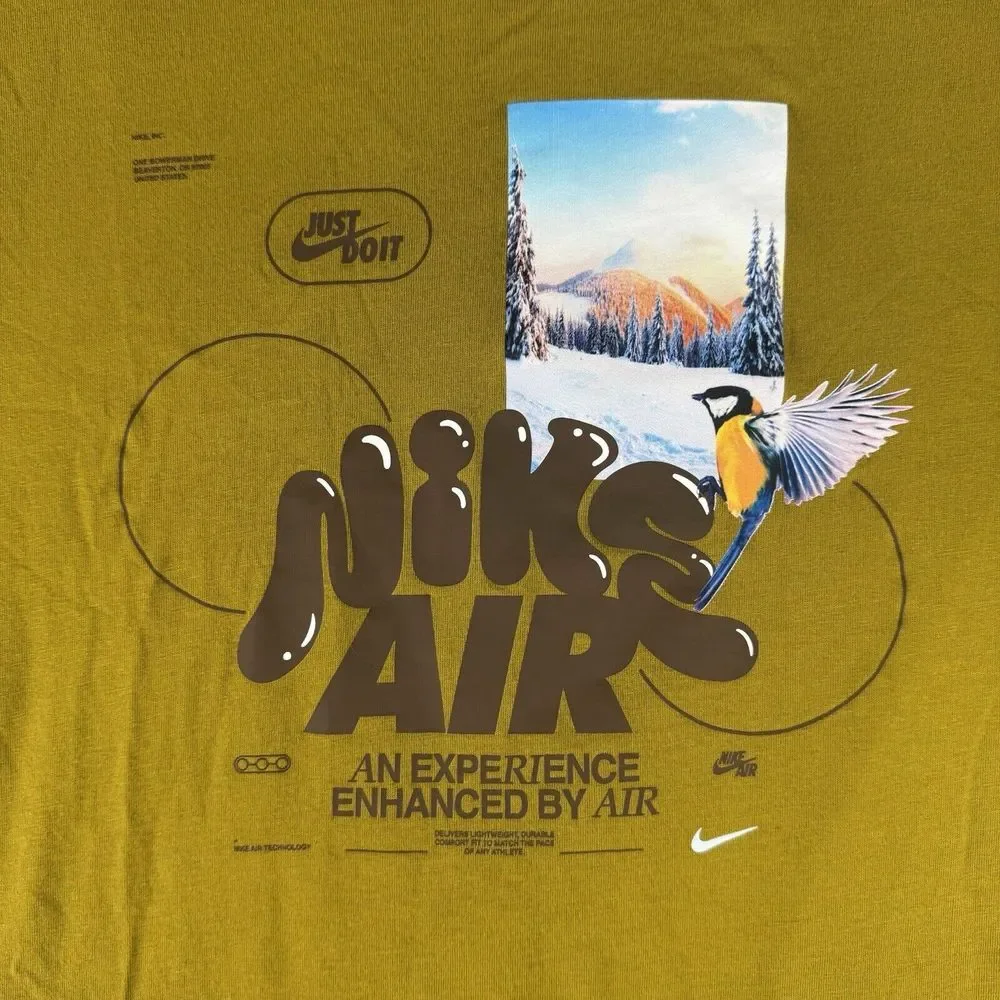 Nike Sportswear Short Sleeve Graphic T-Shirt‎ Men's Large Nike Air Bird